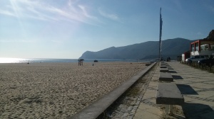A beach naer Serra da Arrabida in January